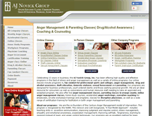 Tablet Screenshot of ajnovickgroup.com